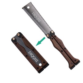 DIQQHI Hand Tools, Hand Saw, 5.9-Inch Folding Portable Saw, SK85 Blade Woodworking Saw, 13/15 TPI Double Edge Pull Saw, Wet/Dry Wood Flat Saw, Camping Saw, Top Items for Outdoor Enthusiasts.