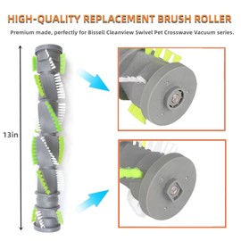 JEDELEOS Brush Roll for Bissell Model 3832 3836 3837 3839 CleanView Swivel Rewind Pet Vacuum Cleaner Series, Brush Bar Assembly Replacement
