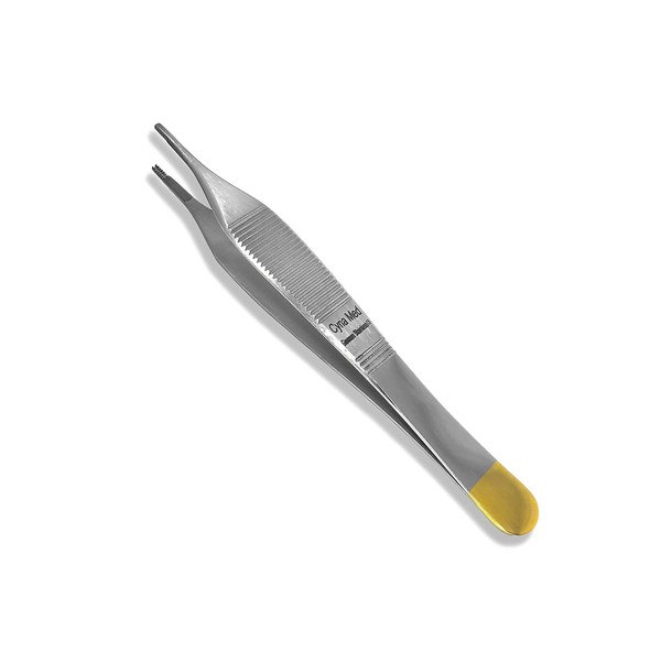 Cynamed T/C Adson Plastic Surgery Forceps 4.75" Straight Fine Point