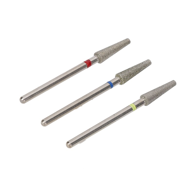 3pcs Nail Drill Bits Professional Russian Style Front Replaceable Grinding