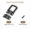 sourcing map 6pcs Toggle Catch Lock, 1" x 0.8" Hasp