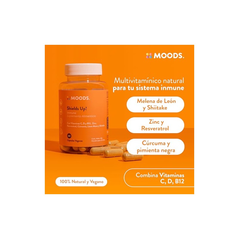 Suplemento con Vitamina C, Zinc y Vitamina D3 para Sistema