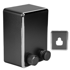 Dual Lines Retractable Clothesline Indoor Wall Dryer Pull Out Clothesline Retractable Clothesline for Balcony, Shower, Bathroom or Laundry Room, 8x6x12cm (Fantasy Night Black)