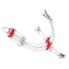12pcs/Set Stainless Steel Wire Leaders Fishing Rigs with Swivel Snaps