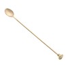 12" Stainless Steel Muddler Barspoon: Perfect for Professional Bars or