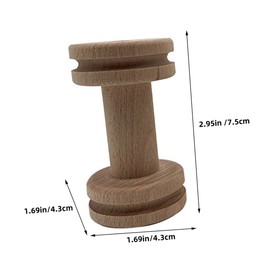 jojofuny 2pcs Thread Spools Holder Practical Yarn Organizer for Sewing Threads Smooth Surface Beechwood Design for DIY Crafts and Quilting