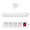 Power Strip for Home, 4-Way Multiple Socket with Save Energy