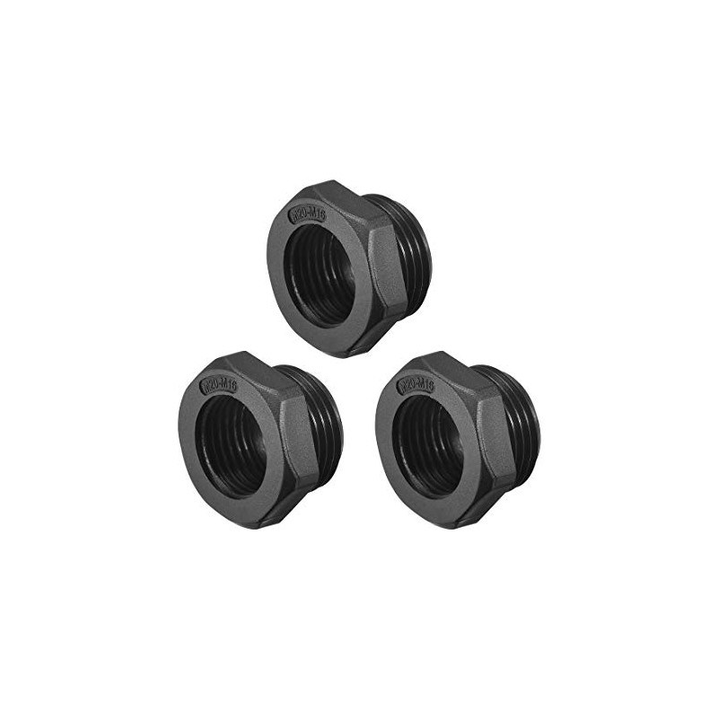 sourcing map Threaded Reducing Bushings Nylon Connector Adaptor M20 Male