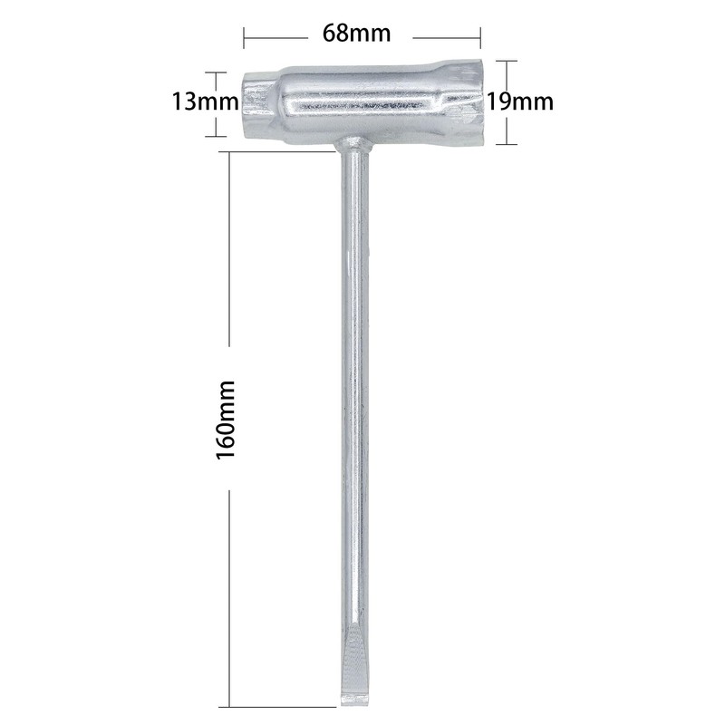 DAKCOS Chainsaw Scrench, Combination Spanner, Spark Plug Spanner, T-Wrench Socket