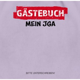 Shirtracer - Gym Bag Backpack - Stag Party Men - Hen Party Guest Book I Sign Guests, 10 pastel purple., Unit size