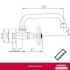 Schläfer 3460310 | Outlet Valve, Chrome-Plated Brass Body, Wall Mounting,
