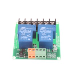 NOYITO 30A 2-Channel Relay Module High Low Level Trigger with Optocoupler Isolation Load DC 30V AC 250V 30A for PLC Automation Equipment Control, Industrial Control (2-Channel 5V)