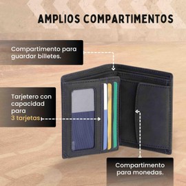 Route 66 - Mens Leather Wallet (RFID Protection) Slim Design - Card Holder - Wallet for Men - Wallet for Men - Wallets and Card Slots, Black, Medium