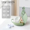 Amenpoki Portable Waterproof Leather Diaper Changing Pad Compact for Travel