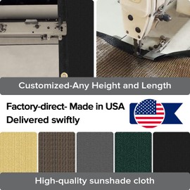 Cisvio 6ftx50ft Fence Privacy Screen Heavy Duty 170 GSM Windscreen & Dustproof Fabric Privacy Screen Covering Mesh Fencing for Outdoor Patio, Balcony, Pool Deck, Black