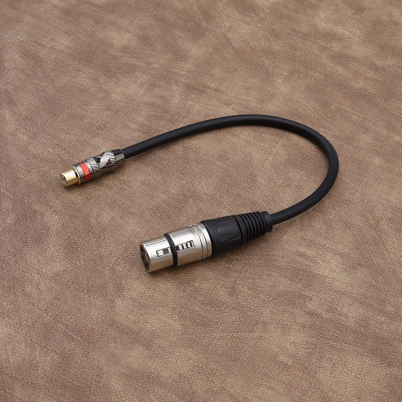 RCA Female to XLR 3 Pin Female Converter Adapter Cable
