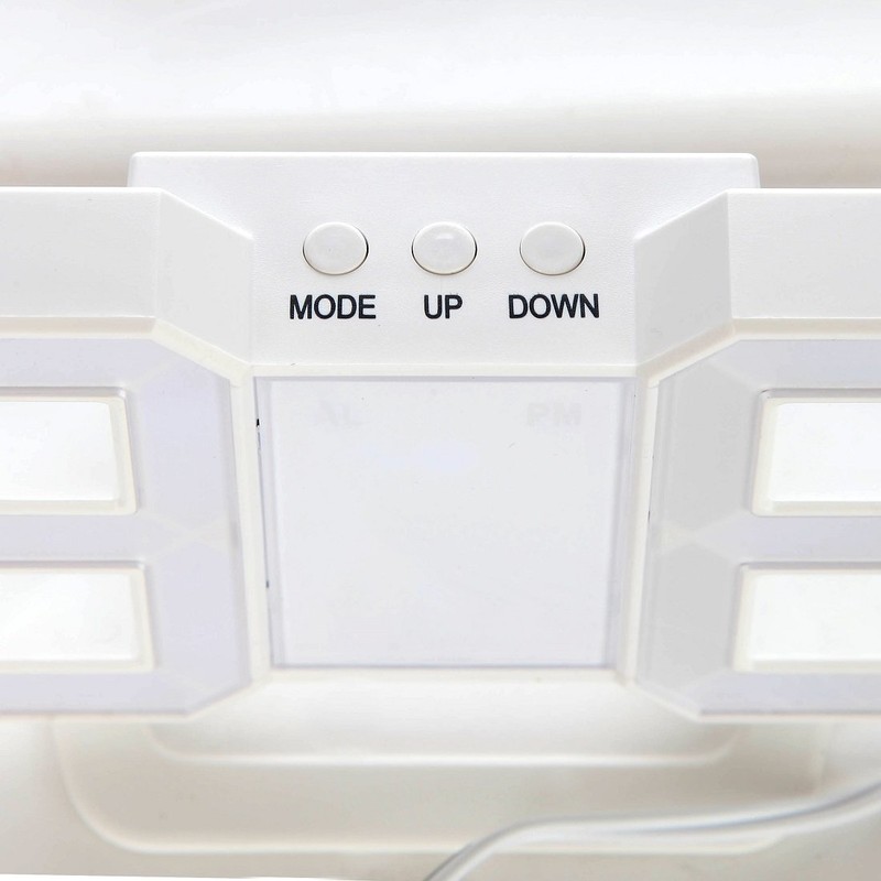 Lily's Home Minimalist LED Clock with 3 Adjustable Brightness Levels