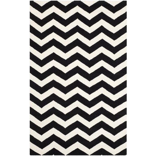 Safavieh Chatham Collection CHT715A Handmade Chevron Premium Wool Area Rug,