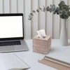 Rattan Tissue Box Cover Napkin Holder for Home Office Car
