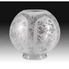 B&P Lamp® Supply 8" Five-Scene Clear & Etched Glass Gas