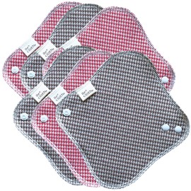 [Made in Japan] Be*cloth Houndstooth Grid Cloth Liner Set of 6, Protects Against Cold, Unbleached Cotton