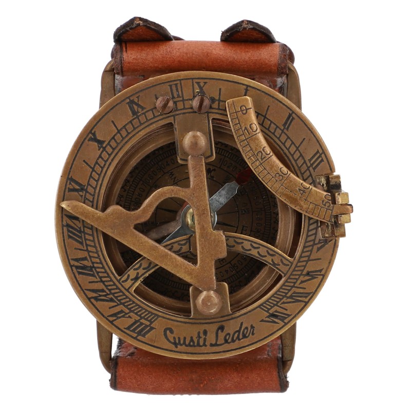 Gusti Leder studio "Dennis" Genuine Leather Sundial Bracelet 2A22-24-10