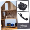 Toddmomy Doll House Phone Dollhouse Furniture and Accessories Dollhouse Miniature