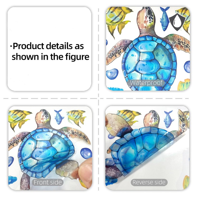 Hikosiya Hyqa011 Electrostatic Sticker, Window Sticker, Fish, Aquarium, Scandinavian Style,