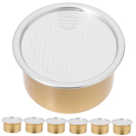 Gatuida 12 Pack 80ml Reusable Tea Leaf Canisters Airtight Metal Containers for Sugar Spices and Food Storage