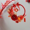 SM SunniMix Chinese New Year Wreath, Hanging Ornament Pendant 2025