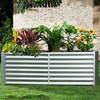 Land Guard 6×3×2ft Galvanized Raised Garden Bed, Planter Boxes Outdoor,