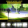 Yzoni Rechargeable Work Light, 30W 3000Lumen LED Work Light with