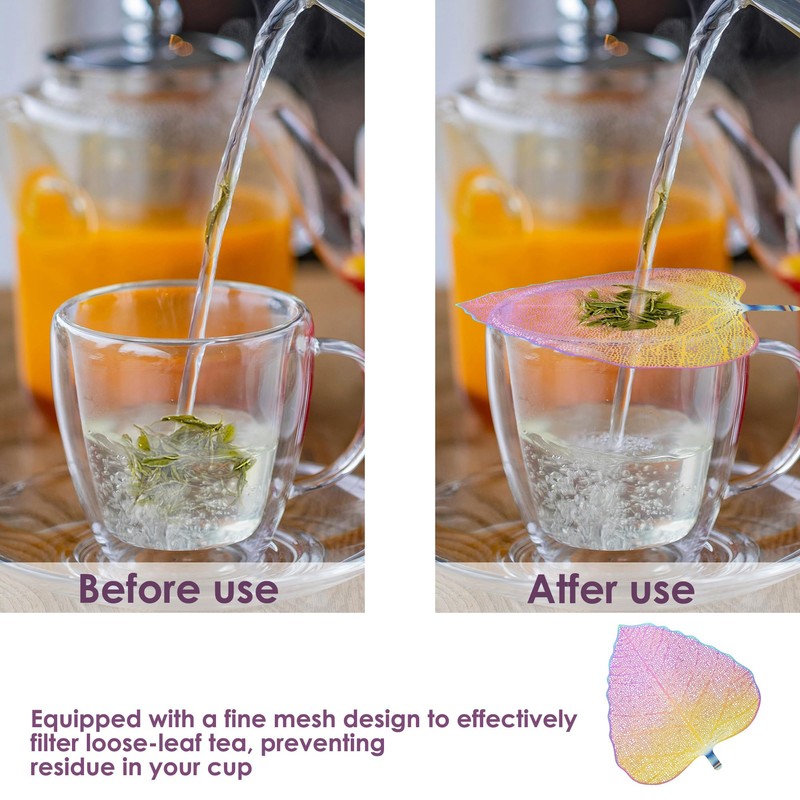 Premium Stainless Steel Tea Infuser, Bodhi Leaf Shaped Loose Leaf