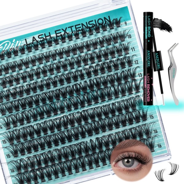 Lash Clusters Kit 200pcs, Eyelash Extension Kit 80D D Curl