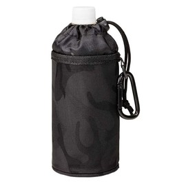 TORUNE BONTE P-3563 PET Bottle Cover, Holder, Case, Cold Insulation, 16.9 fl oz (500 ml), Camouflage, Black, 3.5 x 3.5 x 7.9 inches (9 x 9 x 20 cm)