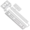 SPARES2GO Door Plastic Mounting Bracket Fixing Slide Kit Compatible with