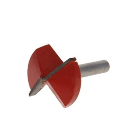 Utoolmart V-Groove Router Bit, 150 Degree 32mm Cutting Diameter with 6mm Shank, Carbide Tipped V Grooving Bit Woodworking Chamfer Bevel Cutte, for Carving Woodworking Tool, 1pcs