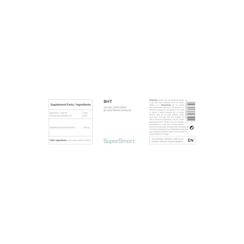 SUPERSMART Supersmart - BHT (Butylated HydroxyToluene) - Anti Aging &