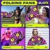 GloFX Large Hand Fan - Alice in Wonderland Cheshire Cat