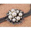 Alilang Elegant Classy Faux Pearl Clear Crystal Rhinestones Wired Chain
