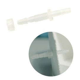 Quickun 1/2" Hose Barb Thru-Bulk Bulkhead Fitting Plastic Hex Straight Union Adapter Fitting for Water/Fuel/Air (Pack of 2)