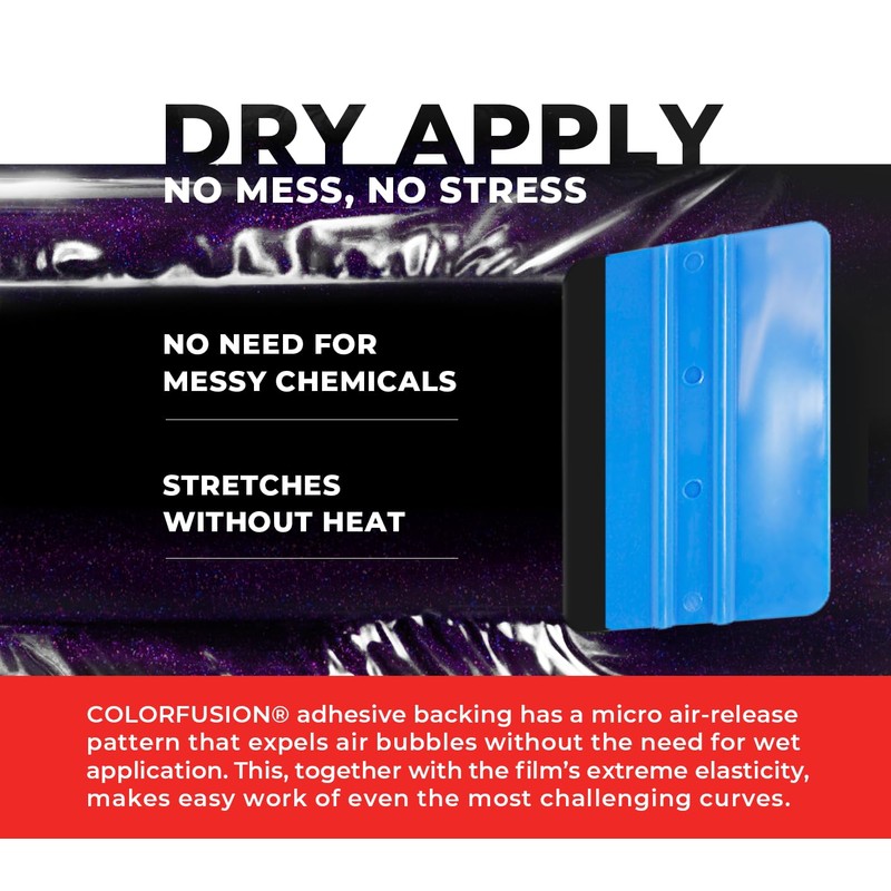 ColorFusion PPF by VViViD, Gloss Cosmic Purple Dry Apply PPF