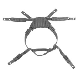 Tactical Helmet Wearing System Fits Wendy, Padded Head Straps Adjustable with Steel Wire Dial, Chin Straps with Cam Buckles & Quick Release Buckles, 4 Points Screws Mount Fits ACH, MICH, etc.(G)