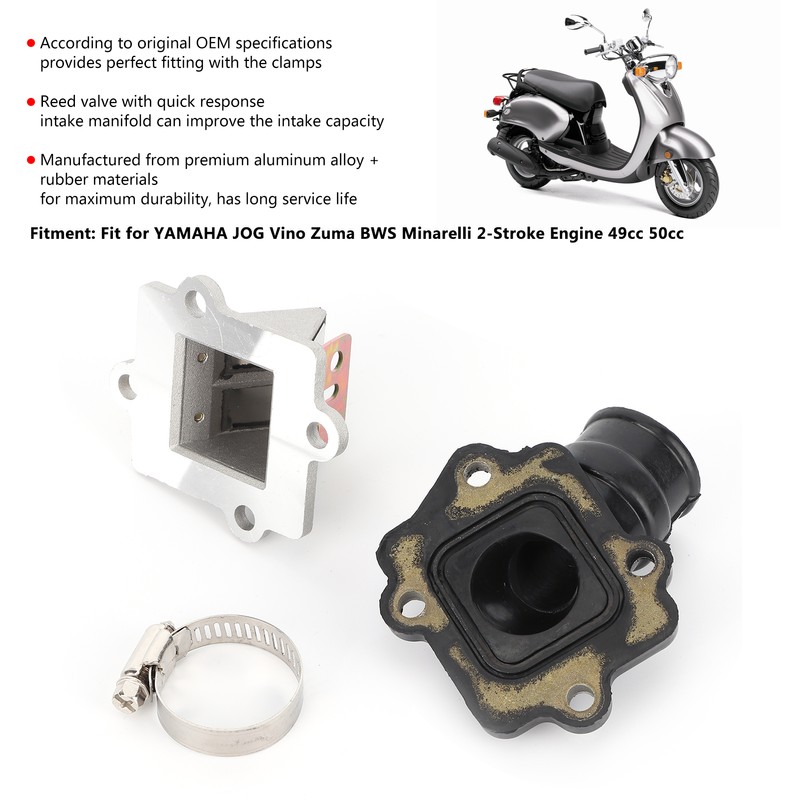 Intake Manifold Reed Valve Fit for YAMAHA JOG Vino Zuma