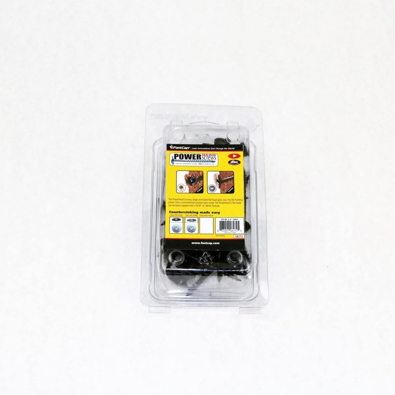 FastCap PowerHead Wood Screws with Large Flat Head - Self-Tapping