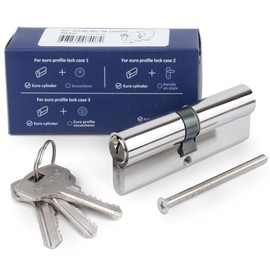Apecs Cylinder Lock Profile Cylinder 45/60 mm for Door Lock Front Door with 3 Keys Model EC-105 (45/60)