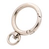 BIKICOCO Spring Gate Ring with Swivel Loop O-Ring Clasp Push