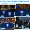 Chsuiwe 2025 Upgraded Pool Chlorine Floater with Firework Light, Adjustable