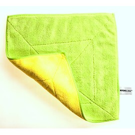 Kochblume Microfibre Cloth 30 x 30 cm Extra Absorbent Fibres Washable up to 40 °C Colour: Lime / Yellow
