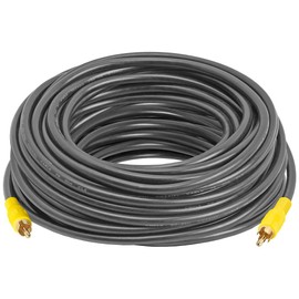 Cmple - 75FT RCA Subwoofer Cable (1 RCA Male to 1 RCA Male Composite Audio/Video Cord) S/PDIF Coaxial Cable, Digital Au